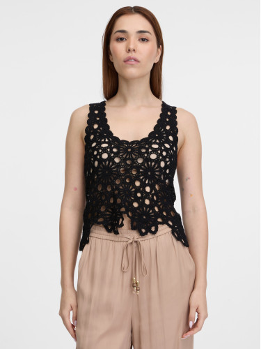 Orsay Black women's crochet top - Women's