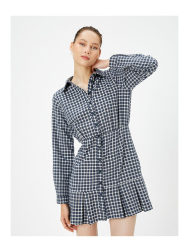 Koton Mini Shirt Dress Long Sleeve Ruffles