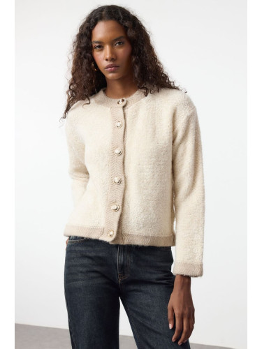 Trendyol Beige Knitted Cardigan