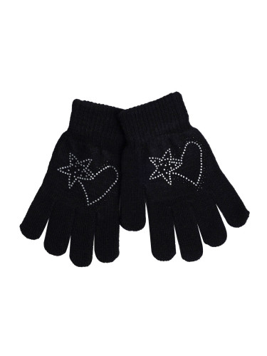 Yoclub Kids's Gloves RED-0216G-A150-002 Navy Blue