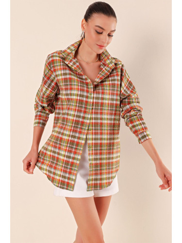 Bigdart 3900 Oversize Long Basic Shirt - B. Tile