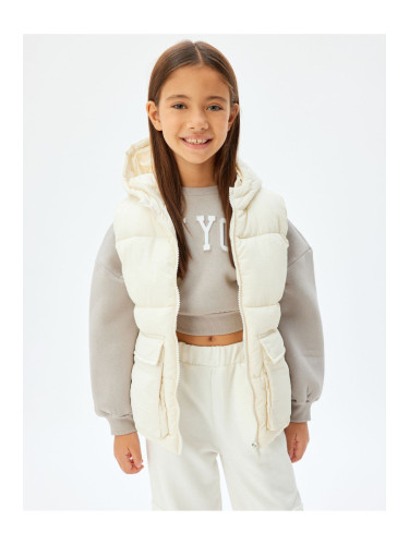 Koton Basic Puffer Vest Hooded