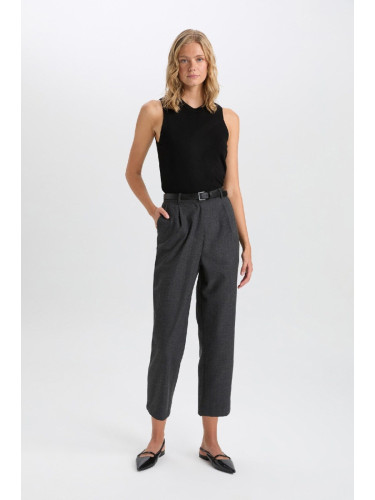 DEFACTO Wide Leg High Waist Straight Leg Trousers