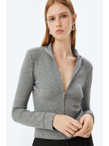 Koton Gray Women's Cardigan