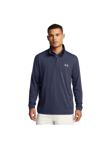 UA Playoff Printed 1/4 Zip-BLU