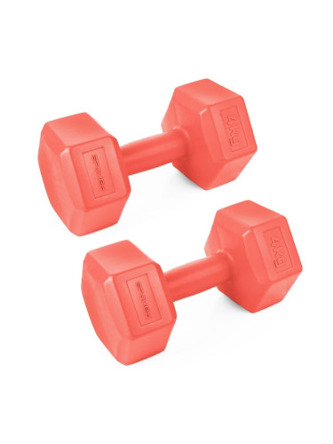 Spokey MONSTER RED Set of hexagonal cynics 2x 4 kg