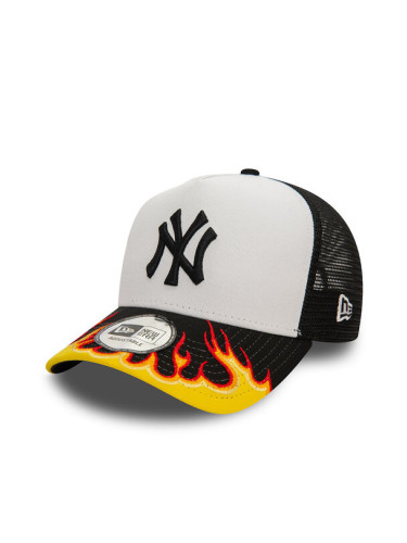 New Era Шапка с козирка MBL Flame Trucker N 60565478 Черен