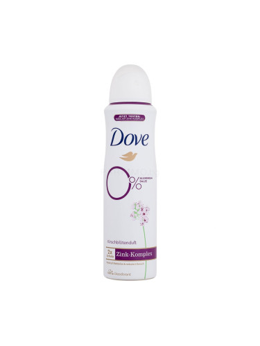 Dove 0% ALU Cherry Blossom 48h Дезодорант за жени 150 ml увреден флакон