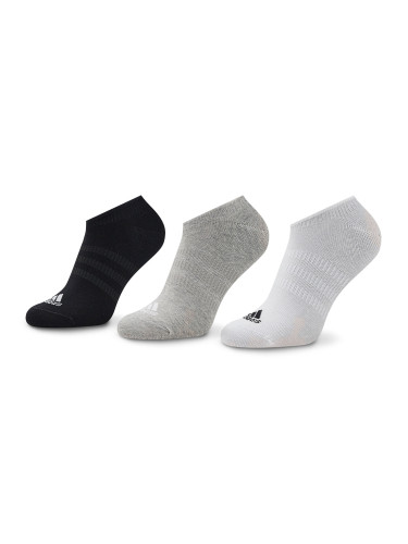 Чорапи терлик унисекс adidas Thin and Light No-Show Socks 3 Pairs IC1328 Сив