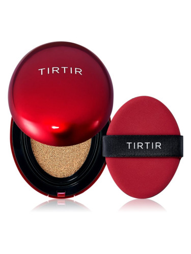 TIRTIR Mask Fit Red Cushion Mini дълготраен грим в гъбичка с висока UV защита цвят 24W Soft Beige 4.5 гр.