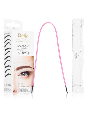 Delia Cosmetics Eyebrow Expert Eyebrow Stencils Шаблони за вежди 1 бр.