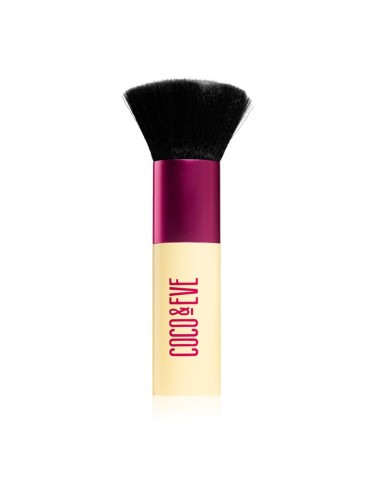 Coco & Eve Sunny Honey Deluxe Vegan Kabuki Brush четка за грим Kabuki за тяло и лице 1 бр.