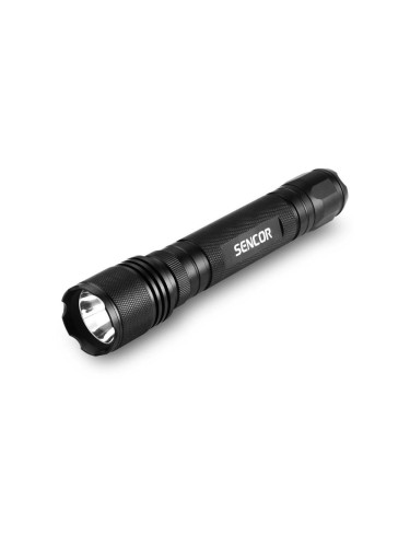 Sencor LED алуминиева фенер 5W, 6xAAA, IP44, черен