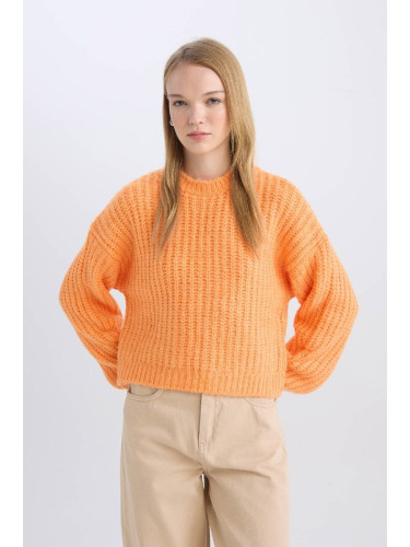 DEFACTO Coool Oversize Fit Crew Neck Knitted Sweater