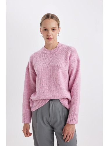 DEFACTO Regular Fit Crew Neck Knitwear Sweater