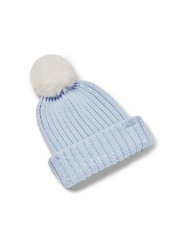 W Halftime Pom Beanie-BLU