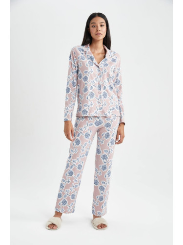 DEFACTO Fall in Love Regular Fit Patterned Pajama Bottoms