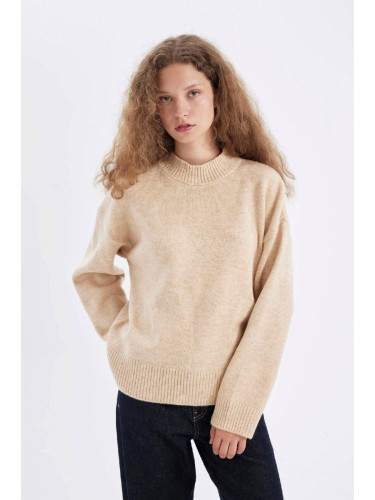 DEFACTO Oversize Fit Half Turtleneck Knitwear Sweater