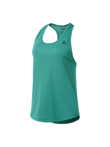 Reebok PERFORMANCE MESH TANK Дамски спортен потник, зелено, размер