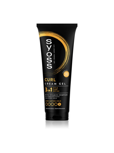 Syoss Curl Cream Gel стилизиращ крем за дефиниране на къдрици с гел текстура 250 мл.
