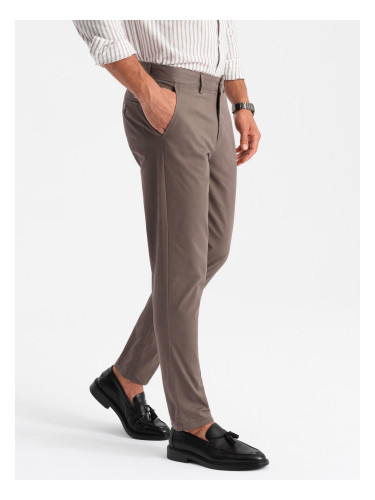 Ombre Men's uniform REGULAR FIT chino pants - brown