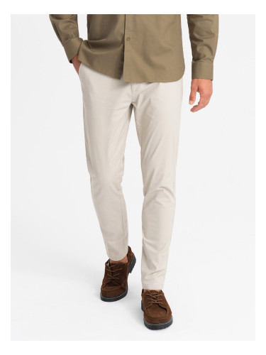 Ombre Men's REGULAR FIT uniform chino pants - beige