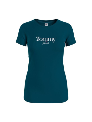 Tommy Jeans T-shirt - TJW SKINNY ESSENTIAL LOGO 1 SS blue