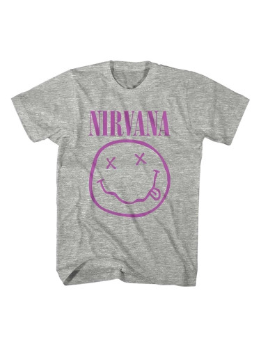 Nirvana Риза Purple Happy Face Unisex Grey S