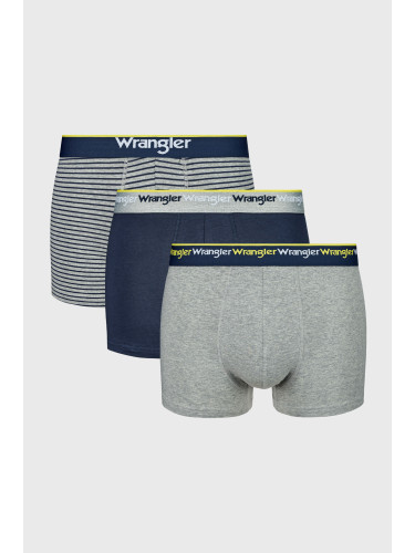 3PACK памучни боксерки Wrangler Sand