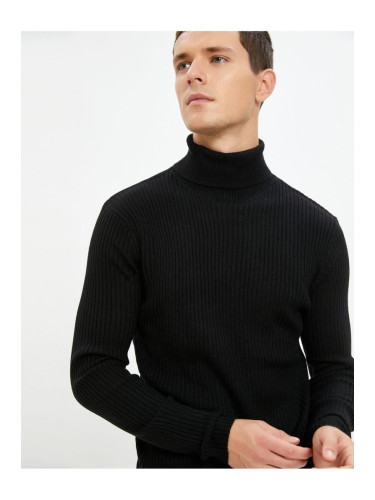 Koton Turtleneck Knitwear Sweater Slim Fit Camisole Long Sleeve