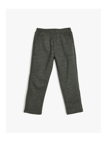 Koton Basic Sweatpants with Pocket Detail and Elastic Waist