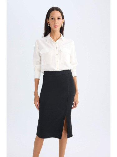 DEFACTO Normal Waist Slit Midi Pencil Skirt