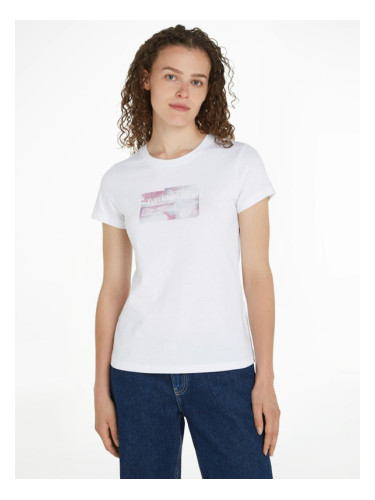 Calvin Klein Jeans T-shirt Byal