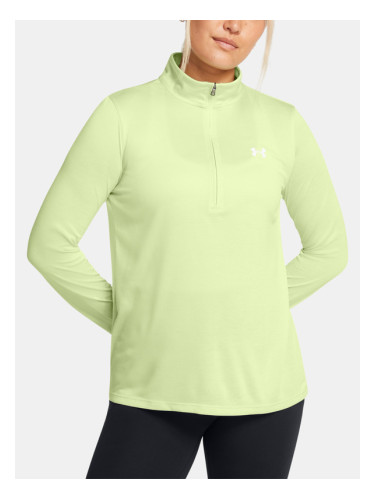 Under Armour Tech 1/2 Zip- Twist T-shirt Zelen