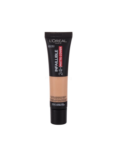 L'Oréal Paris Infaillible 24H Matte Cover Фон дьо тен за жени 30 ml Нюанс 290 Golden Amber