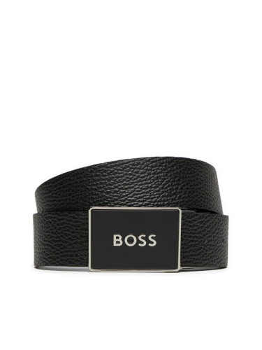 Boss Мъжки колан Icon 50529690 Черен