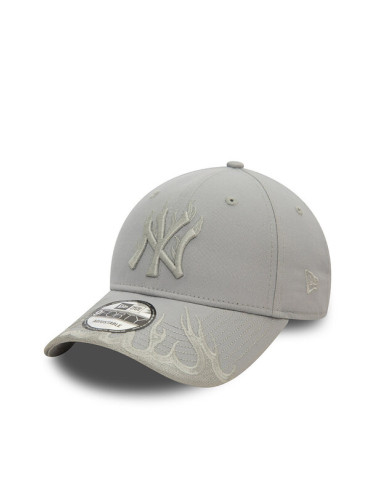 New Era Шапка с козирка Mlb Flame 9Forty 60565343 Сив