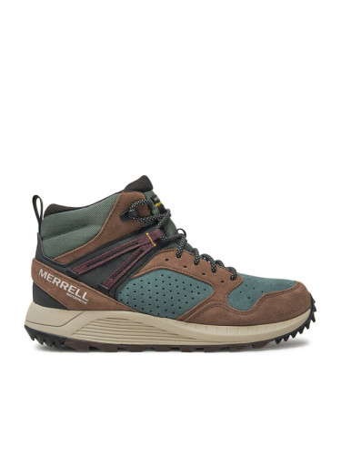 Merrell Туристически oбувки Wildwood Mid Ltr Wp J068031 Зелен