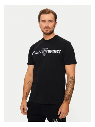 Plein Sport Тишърт AADC MTK7197 SJY001N Черен Regular Fit