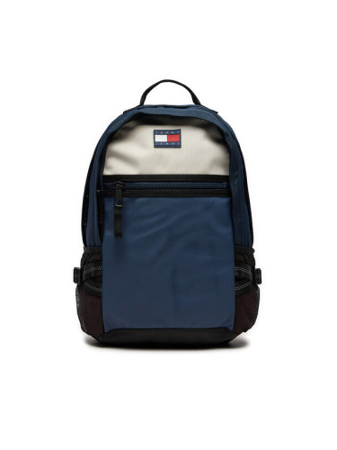 Tommy Jeans Раница Mochila color block con logo engomado de hombre AM0AM12611 Тъмносин