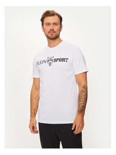 Plein Sport Тишърт AADC MTK7197 SJY001N Бял Regular Fit