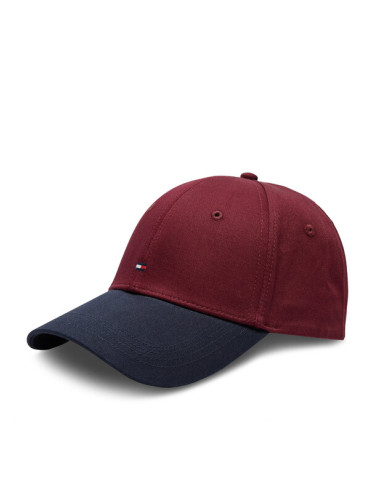 Tommy Hilfiger Шапка с козирка Th Flag Cap AM0AM11478 Червен