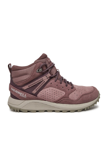 Merrell Сникърси Wildwood Mid Ltr Wp J068104 Бордо