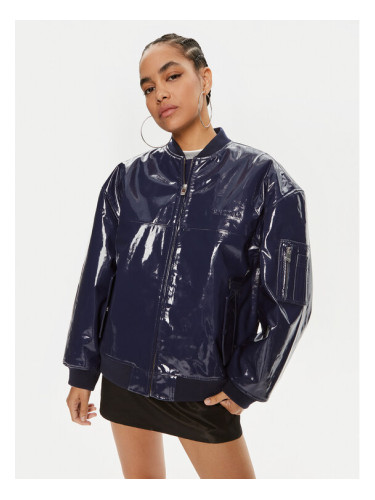 2NDDAY Кожено яке Santos 2244512601 Тъмносин Relaxed Fit