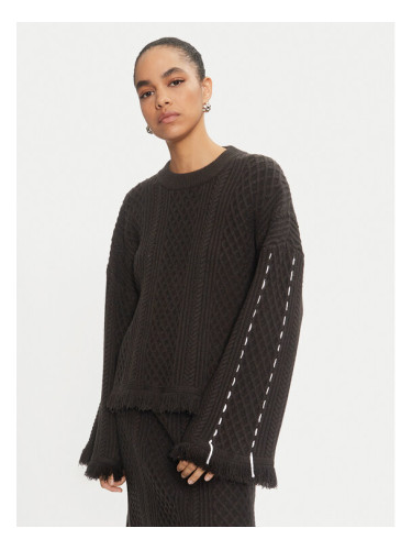 Karen by Simonsen Пуловер Rollana 10105196 Черен Loose Fit