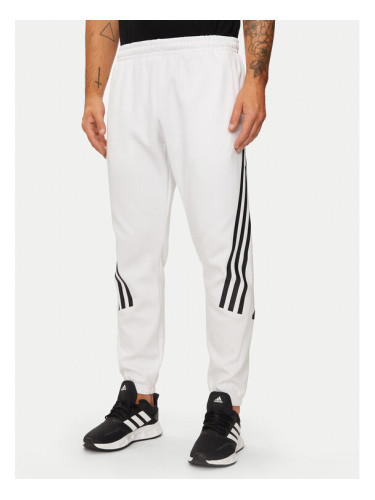 adidas Долнище анцуг Future Icons 3-Stripes JJ4157 Бял Regular Fit