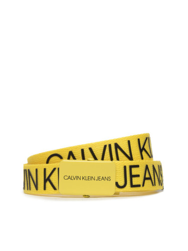 Calvin Klein Jeans Детски колан Canvas Logo Belt IU0IU00125 Жълт