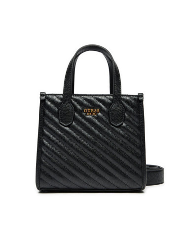 Guess Дамска чанта Silvana 2 Comp Tote HWQV86 65770 Черен