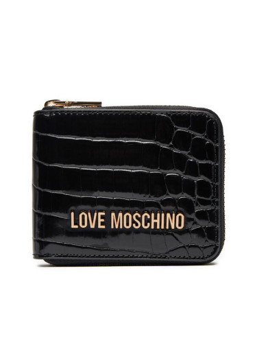 LOVE MOSCHINO Малък дамски портфейл JC5639PP0LKJ0000 Черен