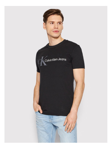 Calvin Klein Jeans Тишърт J30J319717 Черен Regular Fit